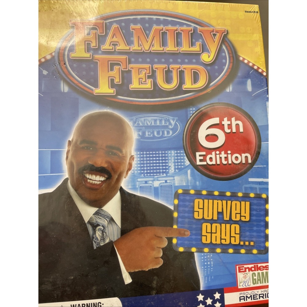 Family Feud Board Game 6th Edition Brand New & Factory Sealed
